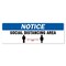 Signmission Social Distance Area 6 Ft Non-Slip Floor Graphic, 18in Vinyl, 3PK, 16 in L, 16 in H, R-16-3PK-99990 FD-R-16-3PK-99990 - alternate 1